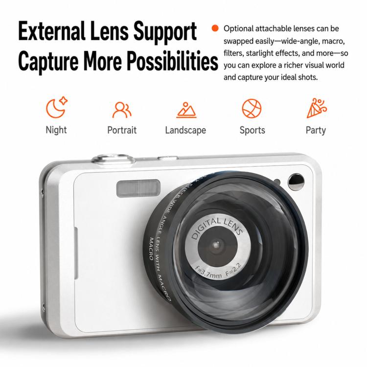 C35 Portable CCD Beauty Filter Vlog Camera 64-Megapixel HD Digital Camera