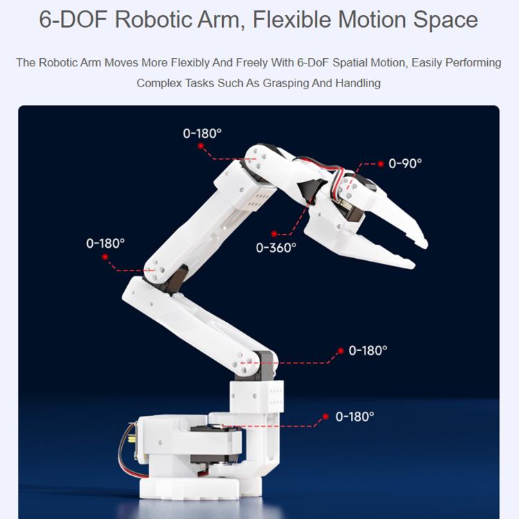 WAVESHARE SO-ARM101 Open-Source 6-Axis Robotic Arm High-Torque Bus Servo, US Plug, UK Plug, EU Plug