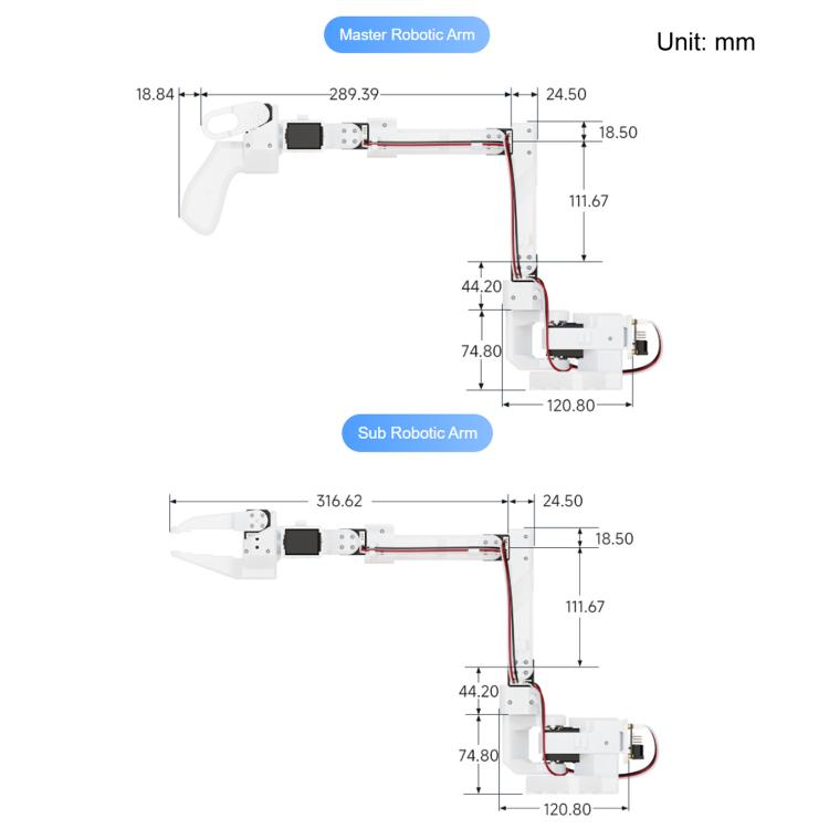 WAVESHARE SO-ARM101 Open-Source 6-Axis Robotic Arm High-Torque Bus Servo, US Plug, UK Plug, EU Plug