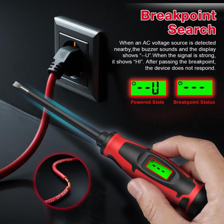 Digital Voltage Tester Screwdriver 6V-390V AC Non-Contact Voltage Detector Pen, HABOTEST HT95A-SL5, HABOTEST HT95A-PH1