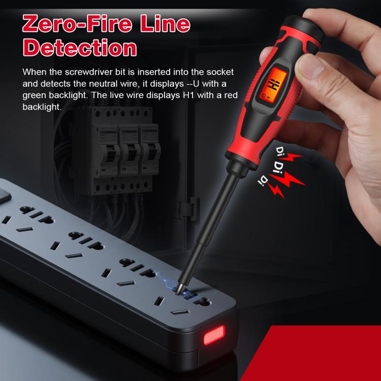 Digital Voltage Tester Screwdriver 6V-390V AC Non-Contact Voltage Detector Pen, HABOTEST HT95A-SL5, HABOTEST HT95A-PH1