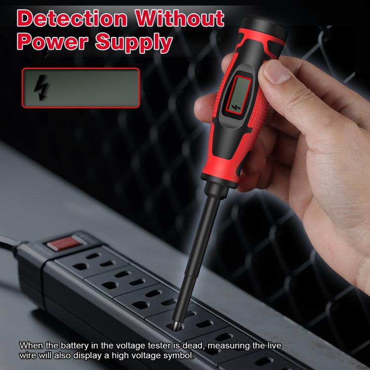 Digital Voltage Tester Screwdriver 6V-390V AC Non-Contact Voltage Detector Pen, HABOTEST HT95A-SL5, HABOTEST HT95A-PH1