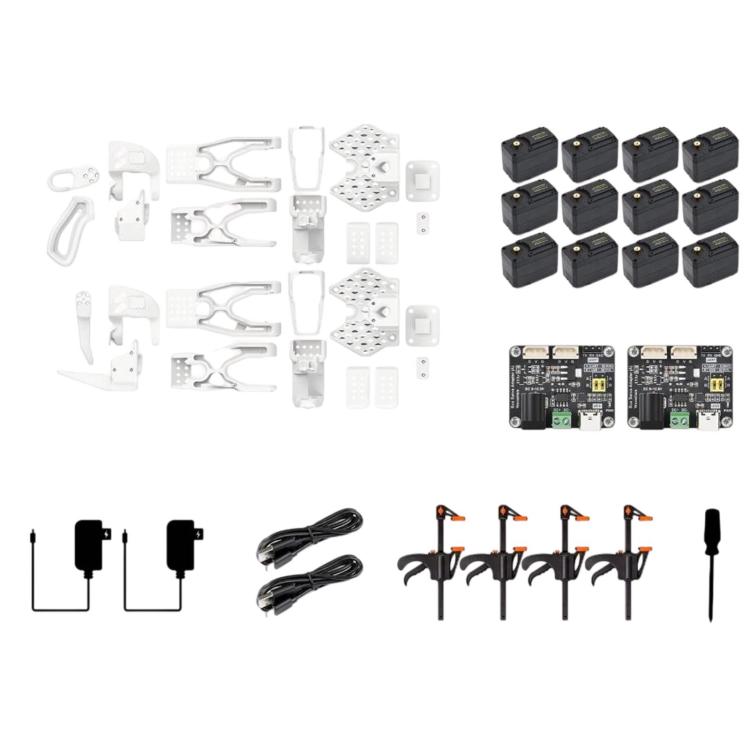 WAVESHARE SO-ARM100 Open-Source 6-Axis Robotic Arm High-Torque Bus Servo, US Plug, UK Plug, EU Plug