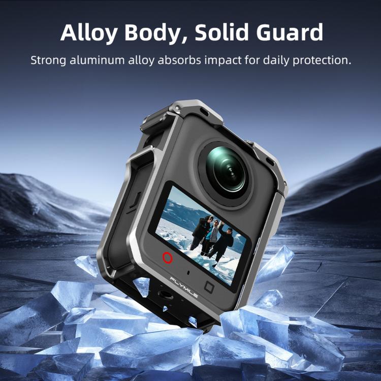 For DJI Osmo 360 II Flymile Camera Protective Cage Lens Cap Frame