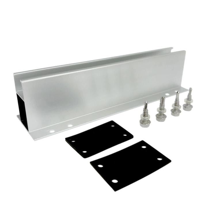 Photovoltaic Aluminum Alloy H-Profile Rail Solar Panel Mounting Bracket, 23cm