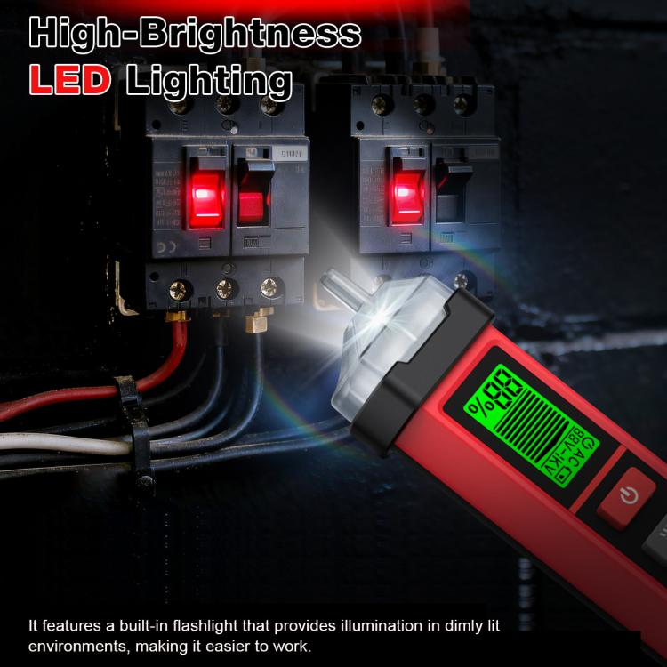 HABOTEST 12V-1000V AC Non-Contact Voltage Tester Pen Digital Voltage Detector, HT102B