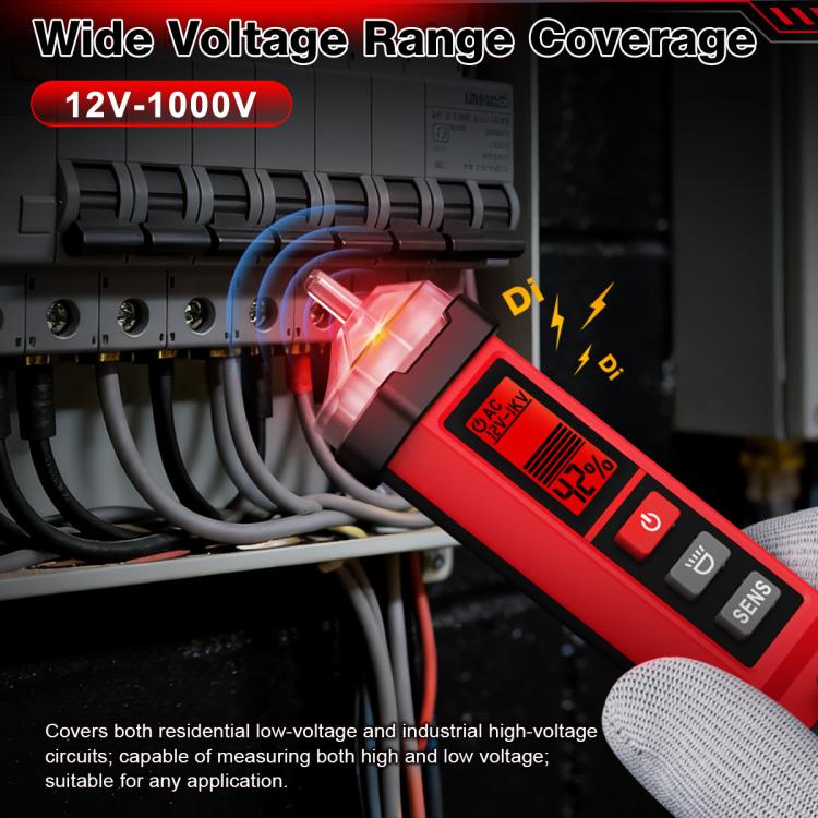 HABOTEST 12V-1000V AC Non-Contact Voltage Tester Pen Digital Voltage Detector, HT102B