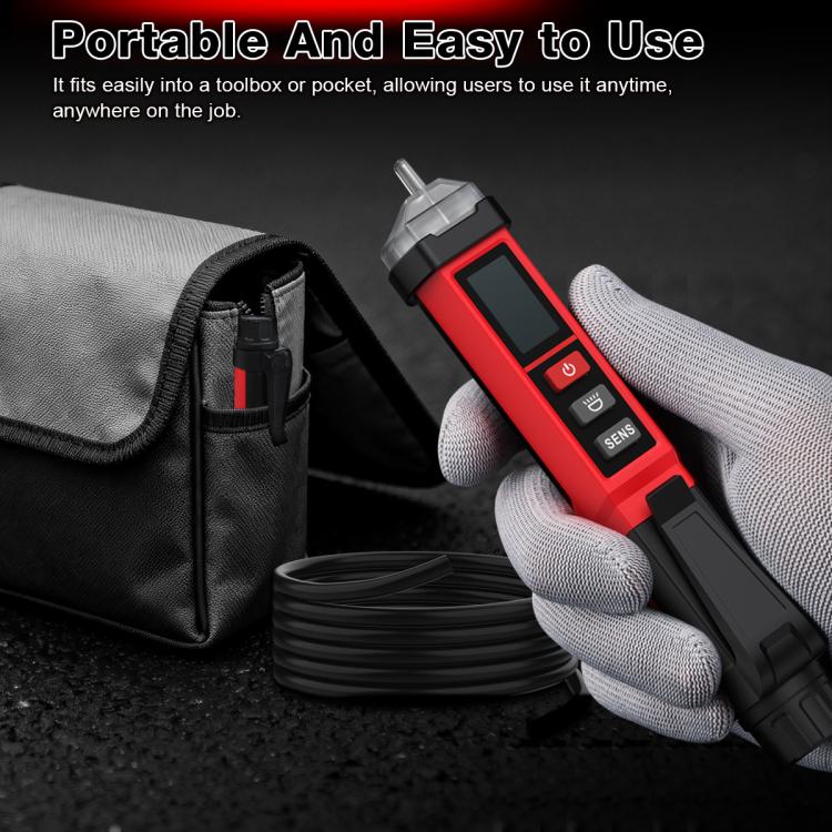 HABOTEST 12V-1000V AC Non-Contact Voltage Tester Pen Digital Voltage Detector, HT102B
