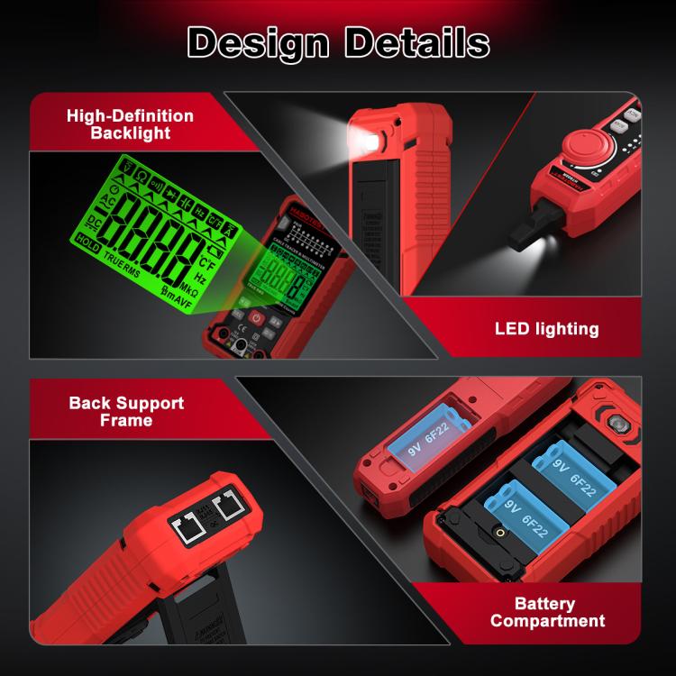 HABOTEST HT806TR 2-In-1 Network Cable Tracer & Multimeter Anti-Interference Wire Tracker