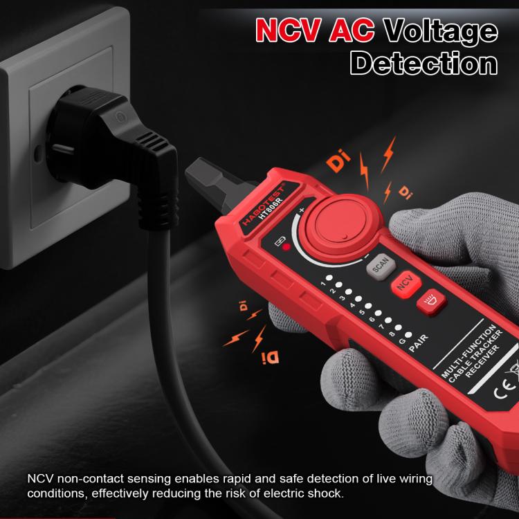 HABOTEST HT806TR 2-In-1 Network Cable Tracer & Multimeter Anti-Interference Wire Tracker