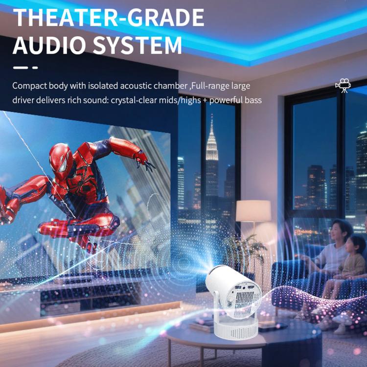 HY300proMax Android WiFi Portable Projector Wireless HD Screen Casting For Mobile Phone, US Plug, EU Plug, UK Plug, AU Plug