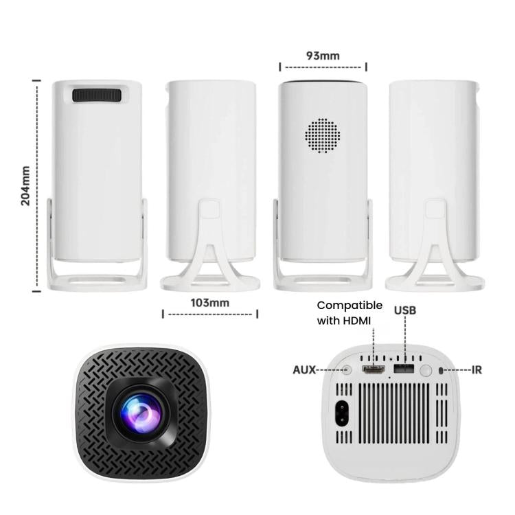 S40 Smart Projector For Home Bedroom Living Room HD Portable Projector, US Plug, UK Plug, EU Plug, AU Plug