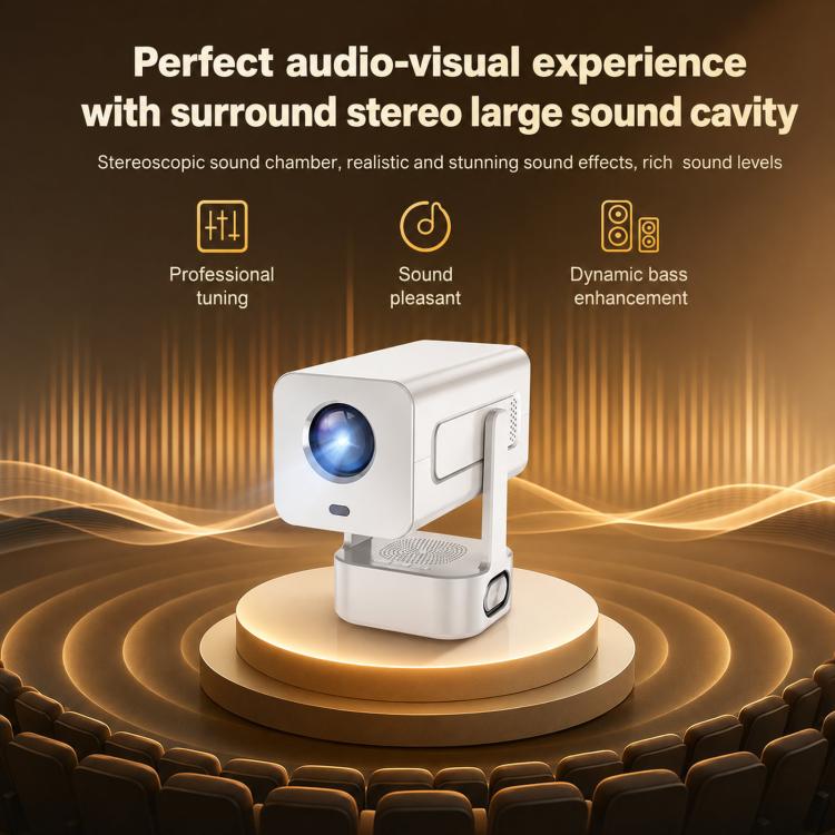 C360 Home Mini Portable HD Projector With Built-In Speaker, US Plug, EU Plug, AU Plug, UK Plug