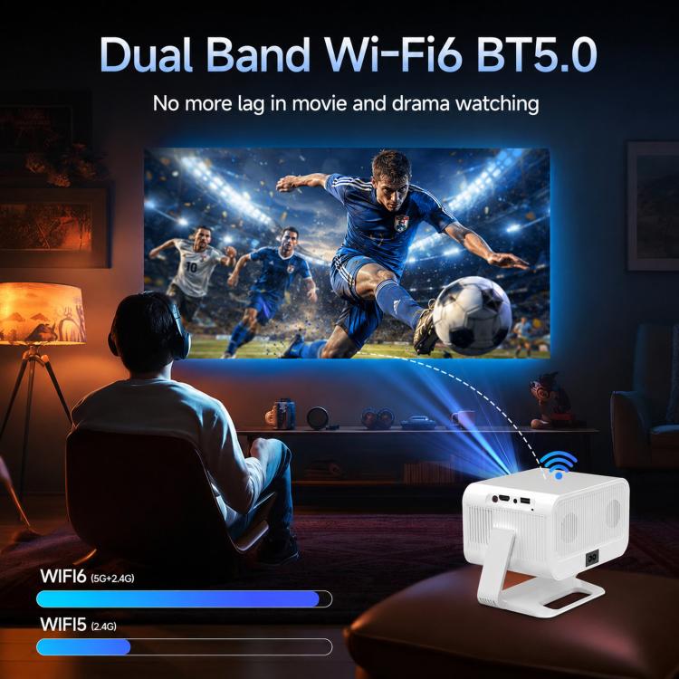 C660 Smart Portable HD Home Projector Auto Focus Android 4K Projector, US Plug, UK Plug, AU Plug, EU Plug