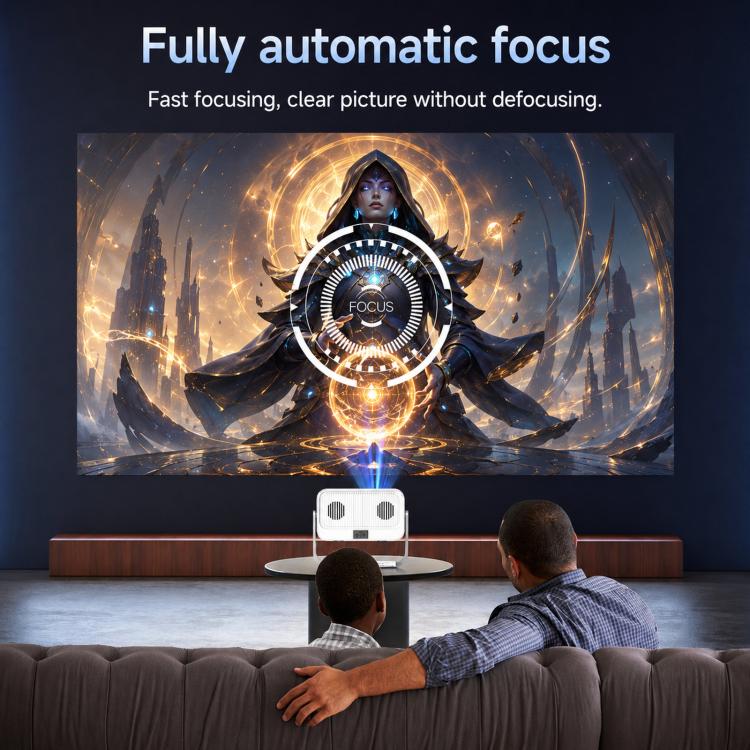 C660 Smart Portable HD Home Projector Auto Focus Android 4K Projector, US Plug, UK Plug, AU Plug, EU Plug