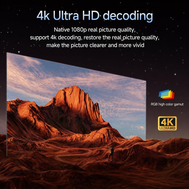 C660 Smart Portable HD Home Projector Auto Focus Android 4K Projector, US Plug, UK Plug, AU Plug, EU Plug