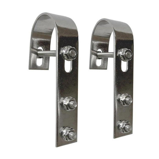 2 PCS/Pack Stainless Steel Solar Panel Bracket Household Photovoltaic Panel Balcony Hook, 15.2cm