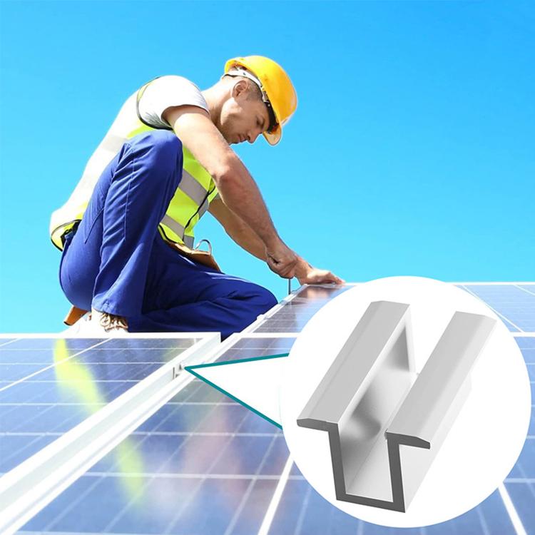 Aluminum Alloy Solar PV Panel Mid Clamp, 30mm, 35mm