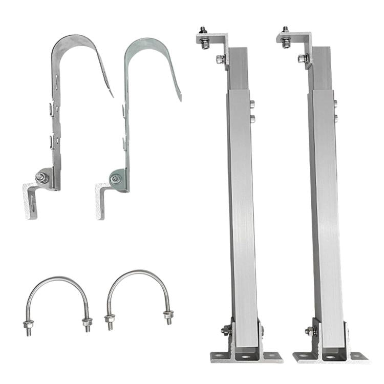 Adjustable Solar Panel Balcony Bracket Hook Kit  Aluminum Alloy Solar Panel Mounting Bracket, Adjustable Balcony Bracket Hook Kit