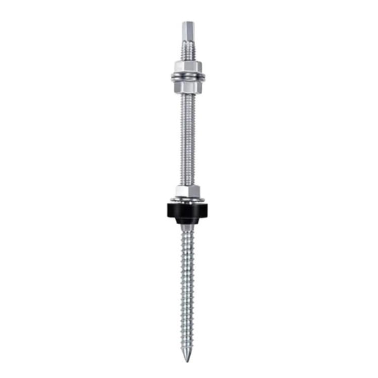 Stainless Steel Double-End Screw Solar PV Bracket Accessory, Double-End Screw