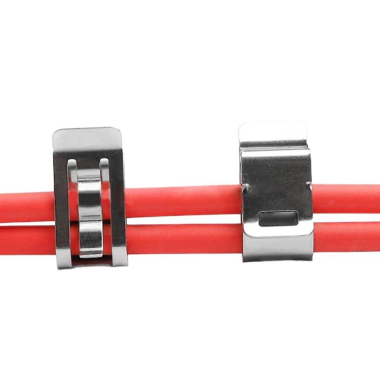 Solar PV Cable Clip Stainless Steel Cable Clamp, 180 Degree