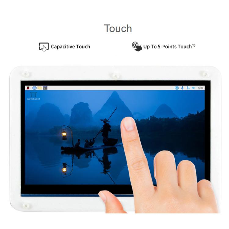 Waveshare Raspberry Pi 4 3GB Model B Display Kit With 7inch Capacitive Touch LCD, EU Plug, US Plug, UK Plug