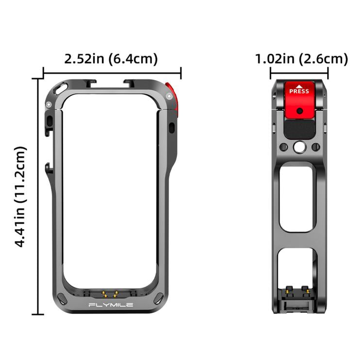 For Insta360 X6 Snap-On Rabbit Cage Protective Case Frame Shockproof Cover