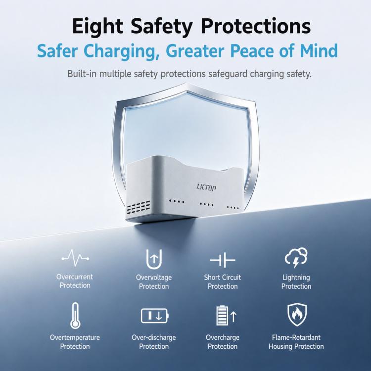 For DJI Lito Series Drone Batteries LKTOP 65W Two-Way Charging Hub 3-Channel Charging Station