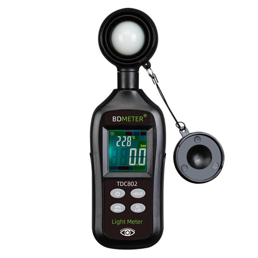 Handheld Portable Color Screen Lux Meter High-Precision Auto-Range Illuminance Tester, BDMETER TDC802