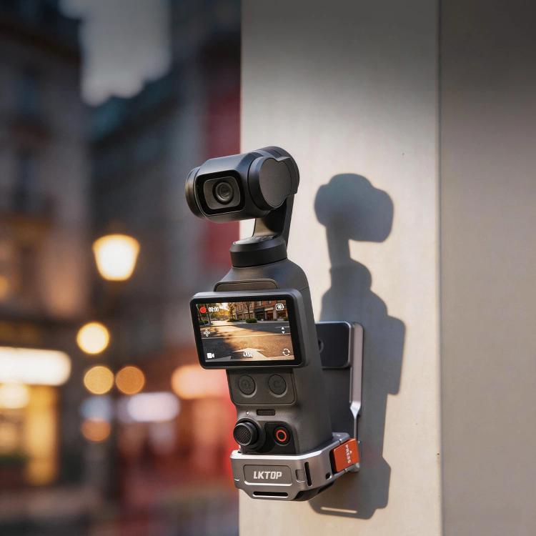 For DJI Osmo Pocket 4 / 3 LKTOP Magnetic Expansion Mount Quick Release Aluminum Cage With Cold Shoe & Arca Swiss, AC-013