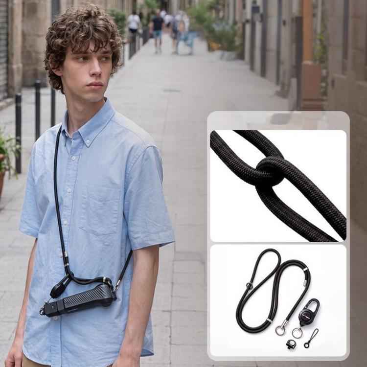 aMagisn Retractable Camera Crossbody Strap Neck Lanyard Cord for DJI Osmo Pocket 4/3, Insta360 Luna Ultra