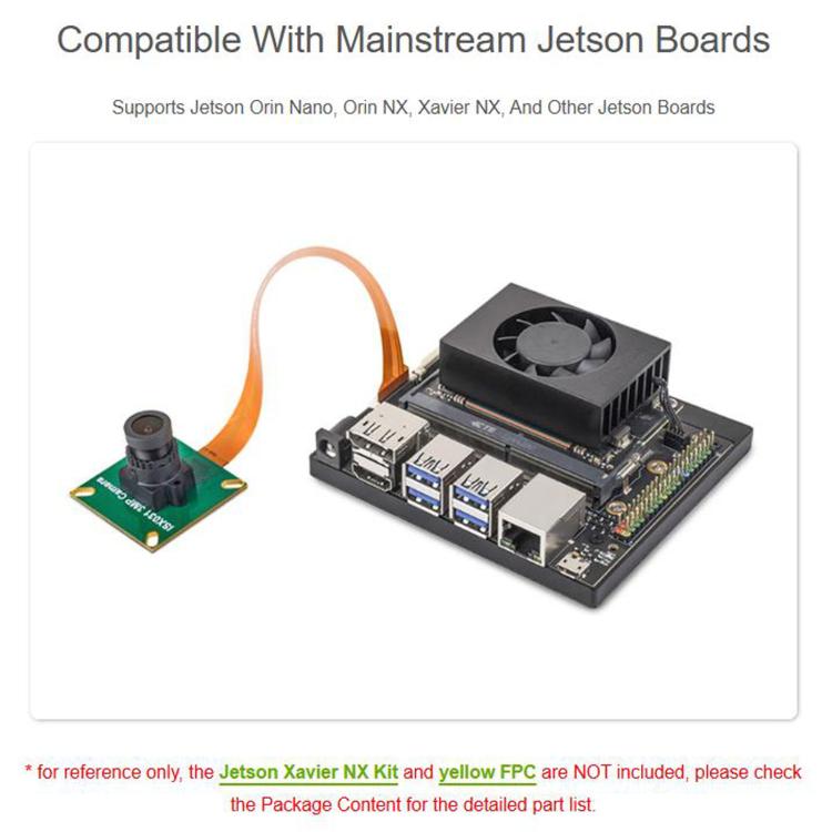 For Raspberry Pi Series And Mainstream Jetson Boards ISX031 3MP MIPI Camera Module, 35301