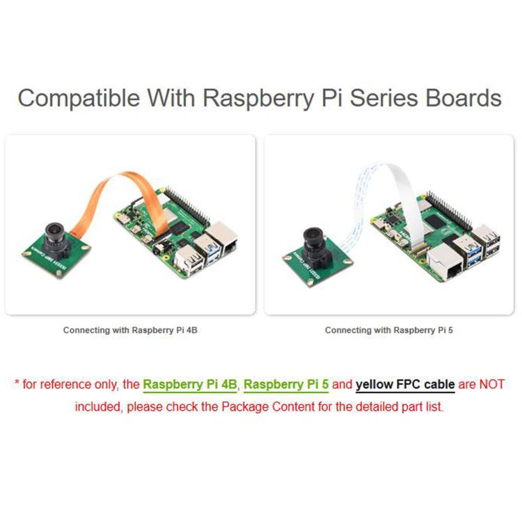 For Raspberry Pi Series And Mainstream Jetson Boards ISX031 3MP MIPI Camera Module, 35301