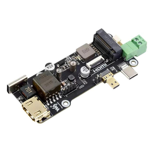 For Raspberry Pi PCLE To M.2 Multifunctional Adapter 4K Output Onboard PoE Power Supply, 35344