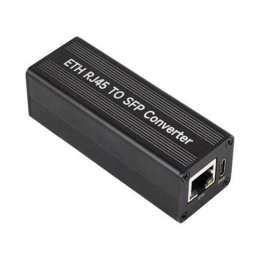 WAVESHARE Gigabit Auto-Negotiation SFP Fiber-To-Ethernet Converter RTL8213B Controller Chip, With PoE, No PoE