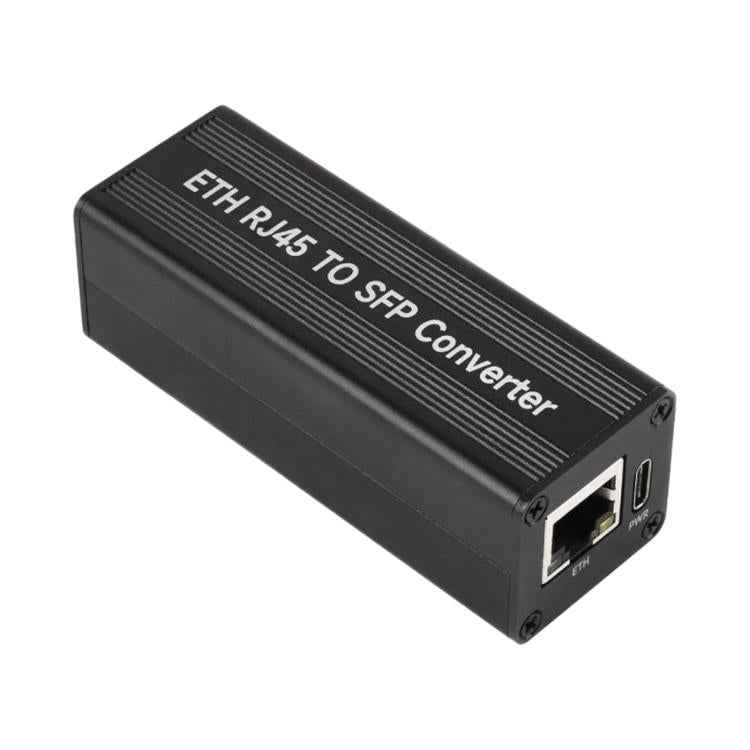 WAVESHARE Gigabit Auto-Negotiation SFP Fiber-To-Ethernet Converter RTL8213B Controller Chip, With PoE, No PoE