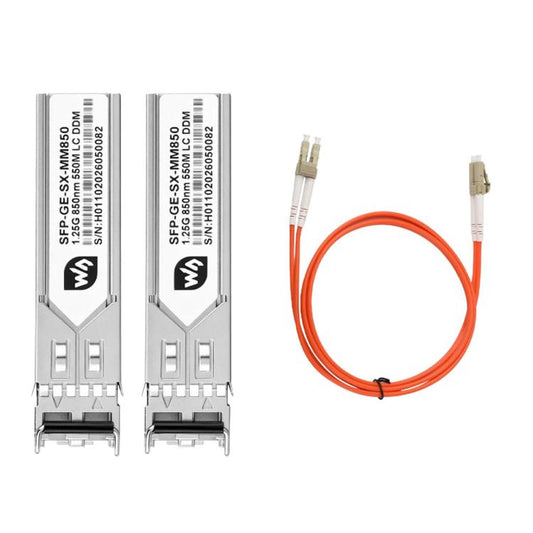 WAVESHARE Gigabit SFP Optical Transceiver With LC Connector Supports Hot-Swappable Operation Plug-And-Play, Multimode, Single-mode