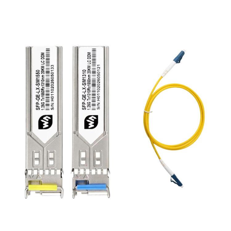WAVESHARE Gigabit SFP Optical Transceiver With LC Connector Supports Hot-Swappable Operation Plug-And-Play, Multimode, Single-mode