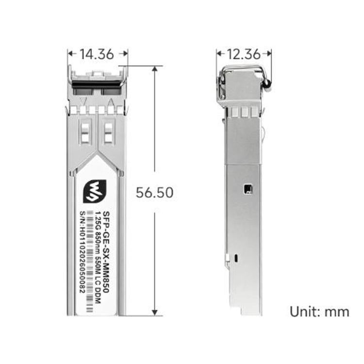 WAVESHARE Gigabit SFP Optical Transceiver With LC Connector Supports Hot-Swappable Operation Plug-And-Play, Multimode, Single-mode