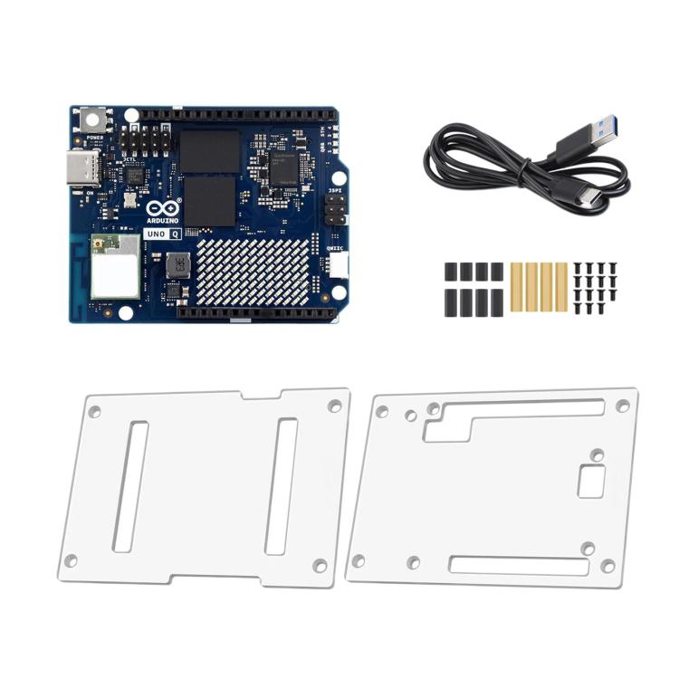 WAVESHARE For Arduino UNO Q Development Board Enclosure Kit Basic Version, 2GB+16GB, 4GB+32GB