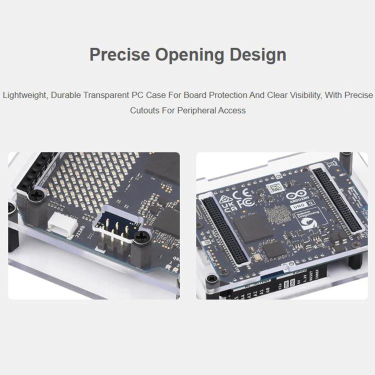 WAVESHARE For Arduino UNO Q Development Board Enclosure Kit Basic Version, 2GB+16GB, 4GB+32GB