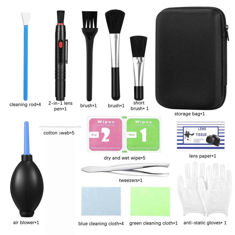 Camera Cleaning Tool Kit Lens Sensor Dust Removal Brush, Camera Cleaning Tool