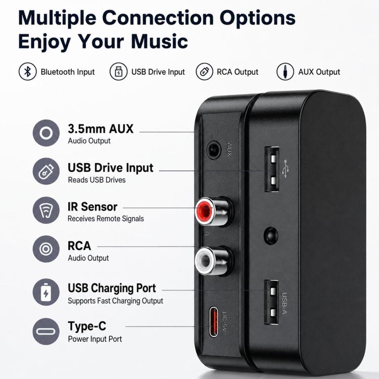 M2R Wireless Audio Receiver Bluetooth 6.0 Adapter, M2R