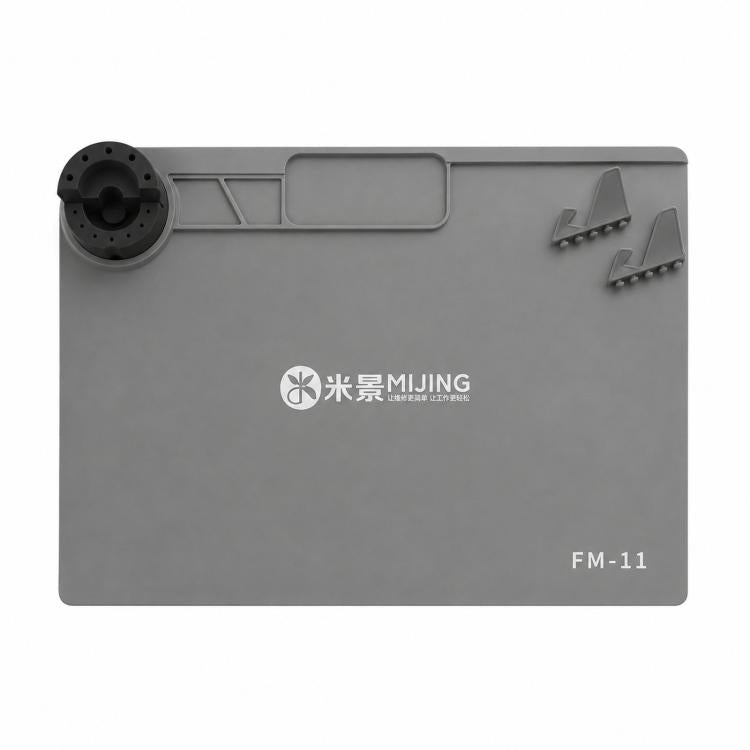 MIJING Heat Resistant Silicone Soldering Mat Anti-Static Electronics Repair Work Pad, 79x30cm Green, 45x28cm Green, 45x28cm Gray