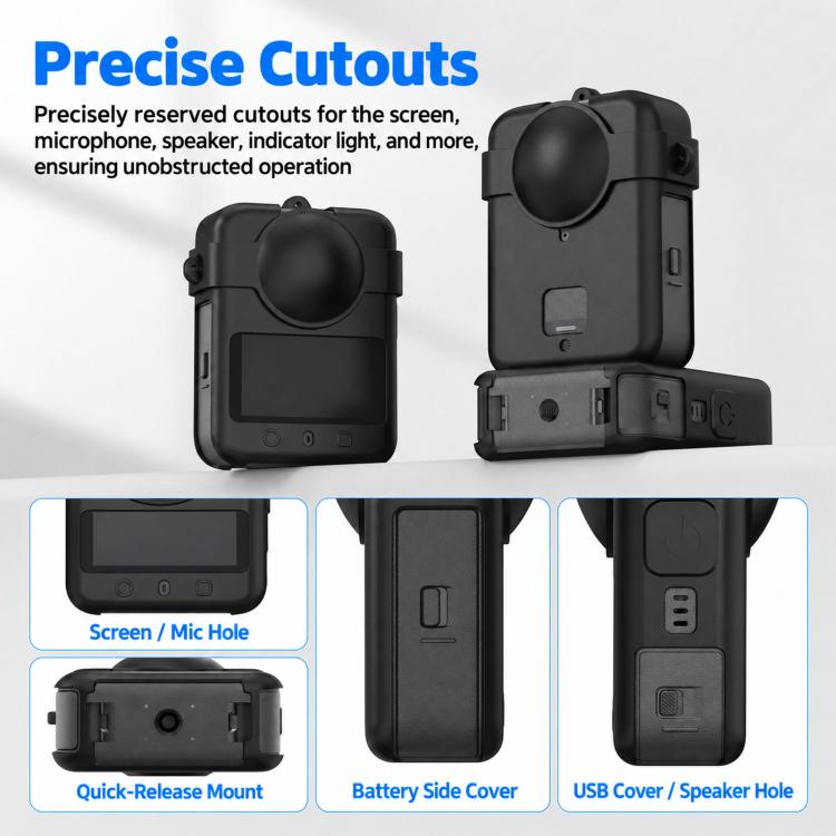 For DJI Osmo 360 / 360 II Flymile Camera Silicone Lens Cover