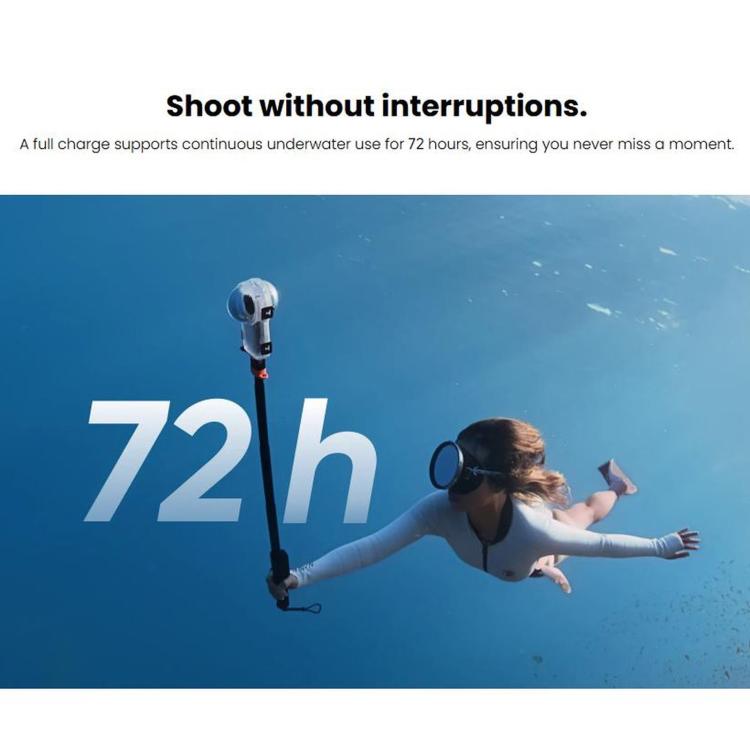 For Insta360 X6 / X4 Air / X5 / Ace Pro 2 Original Underwater Selfie Stick With Remote, Underwater Selfie Stick