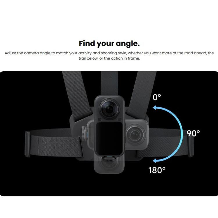 For Insta360 X6 / X5 / X4 / X3 / X4 Air Original POV Chest Mount 2.0, POV Chest Mount 2.0