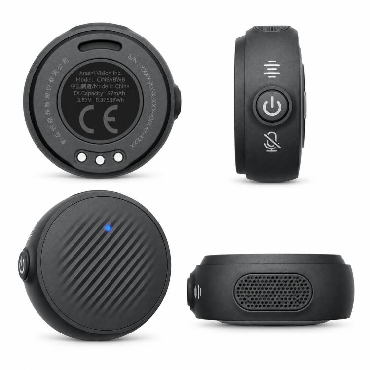 For Insta360 X6 / Luna Ultra / X4 Air / GO Ultra Original 2 In 1 Mic Air, Transmitter + Receiver, Mic Air