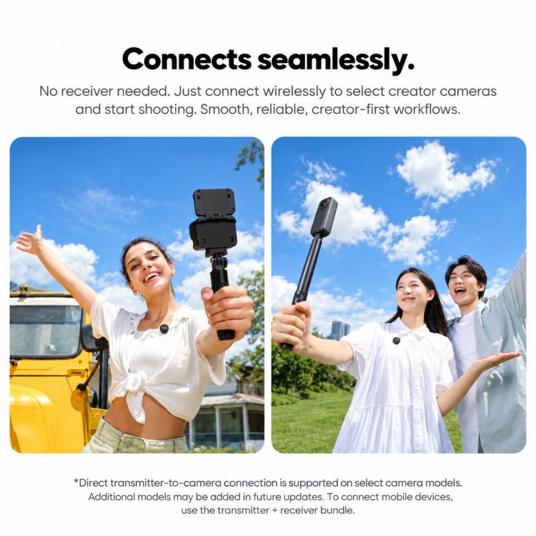 For Insta360 X6 / Luna Ultra / X4 Air / GO Ultra Original 2 In 1 Mic Air, Transmitter + Receiver, Mic Air