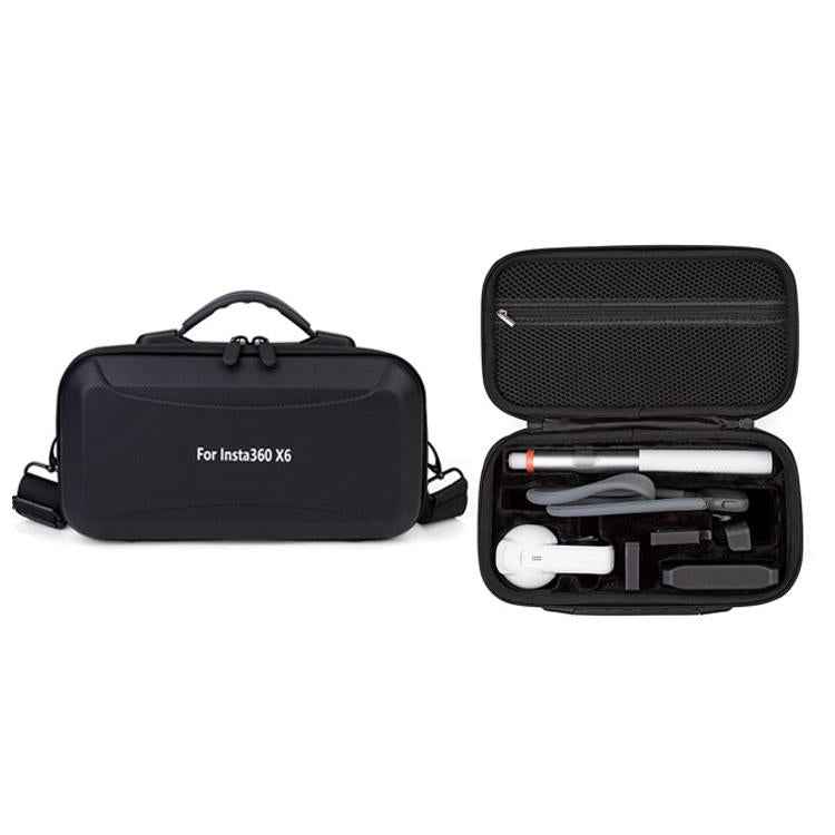 For Insta360 X6 Camera Kit Hard Shell Carrying Case Waterproof Travel Storage Bag with Shoulder Strap